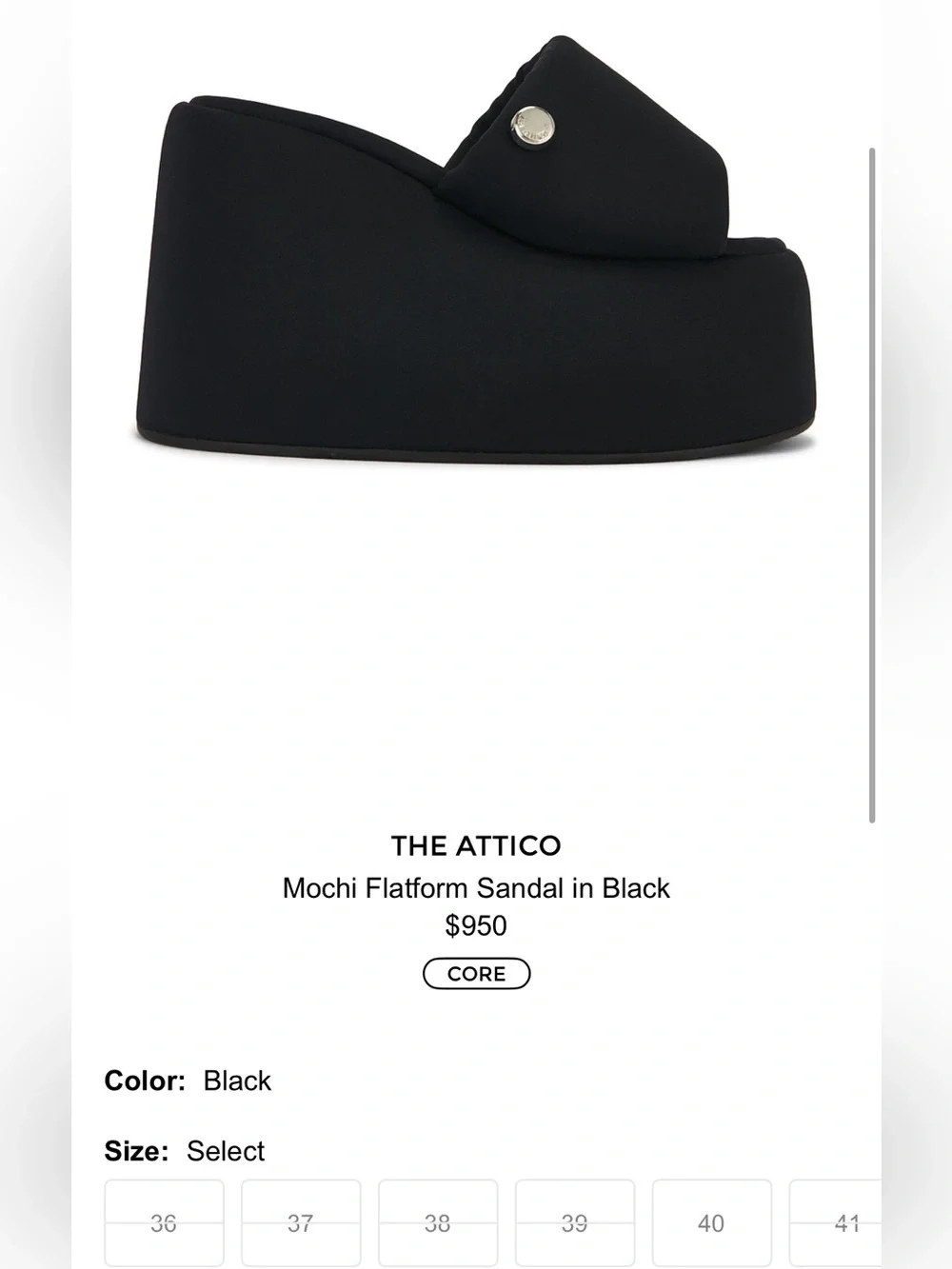 ATTICO PLATFORMS authentic